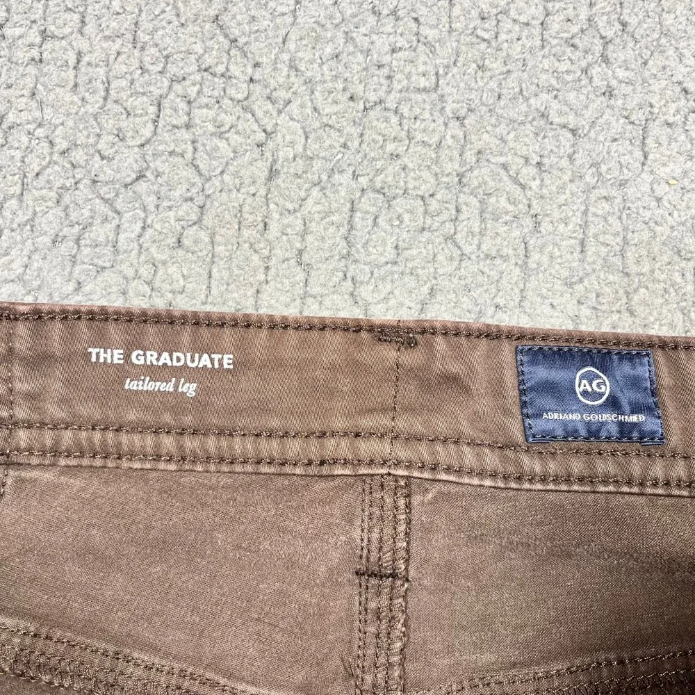 AG Adriano Goldschmied The Graduate Tailored Leg Brown Pants 1174SUD-DEB 32x32